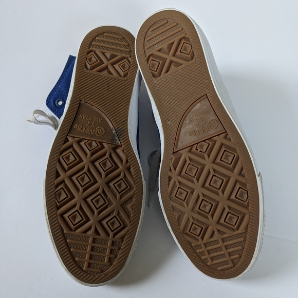 Converse Chuck Taylor ll Blue High Top Sneakers - Picture 3 of 10